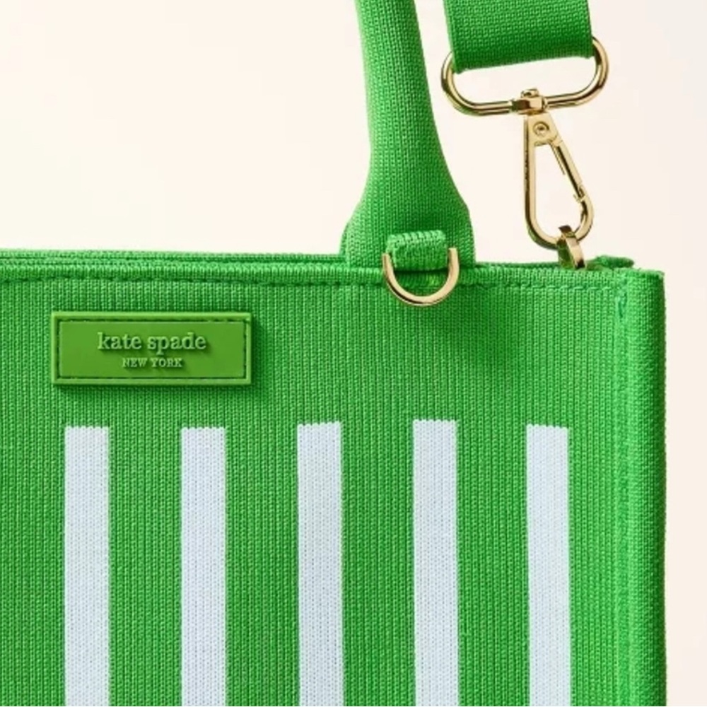 ♠️ NWT! Kate Spade New York x Target Stripe Knit Crossbody Bag - Green/Blue - Picture 5 of 5